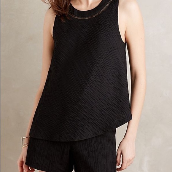 Elevensies Santa Ana sleeveless black romper M NWT - Picture 4 of 6